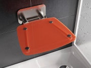 Ravak Sedadlo Ovo B II, orange/čierna