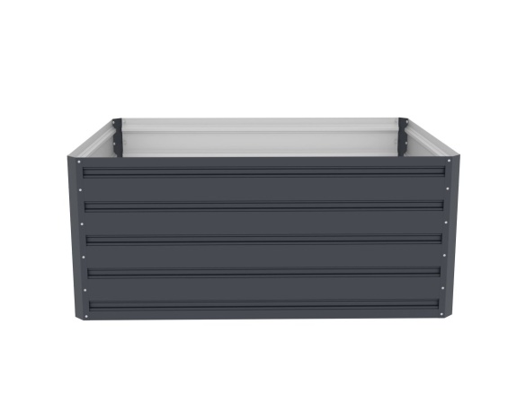 G21 Vyvýšený záhon  Daisy 120 x 90 x 52 cm, plechový, antracitový