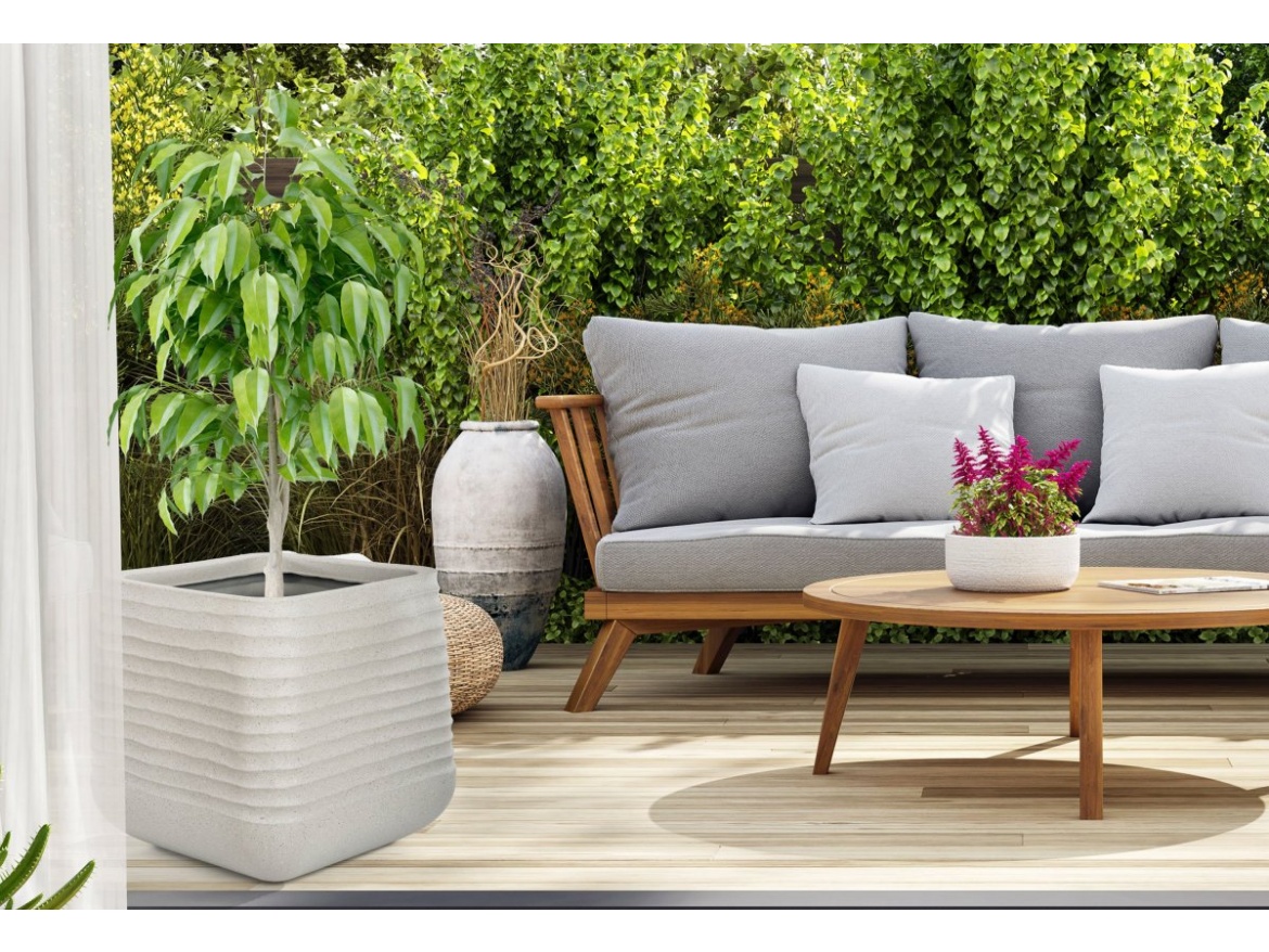 G21 Květináč  Sand Cube 50,5 x 50,5 x 49