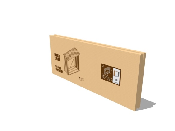 G21 Přístřešek na dřevo  WOH 181 - 242 x 75 cm, antracitový