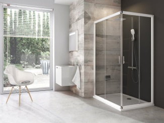 Rohovia –  Ravak BLRV2K 90, biela+transparent