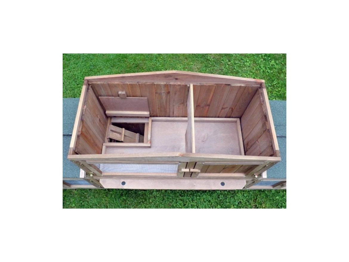 Scobax Dřevěná králíkárna SUŠICE, 2480x520x900 mm
