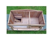 Scobax Dřevěná králíkárna SUŠICE, 2480x520x900 mm