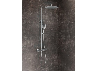 Sprchové sloupy – Ravak TD F 098.00CR Sprchový sloup netermostatický, posuvný, se sprchovým setem, chrom