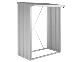 Dřevníky –  WoodStock, 300,7 x 102 x 199, strieborná metalická