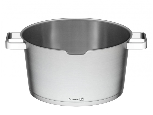 G21 Hrnec  Gourmet Magic s cedníkem 28 cm s poklicí nerez