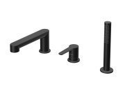 Ravak PU 026.00CR Vanová stojánková 3-otvorová baterie se sprchovým setem, chrom