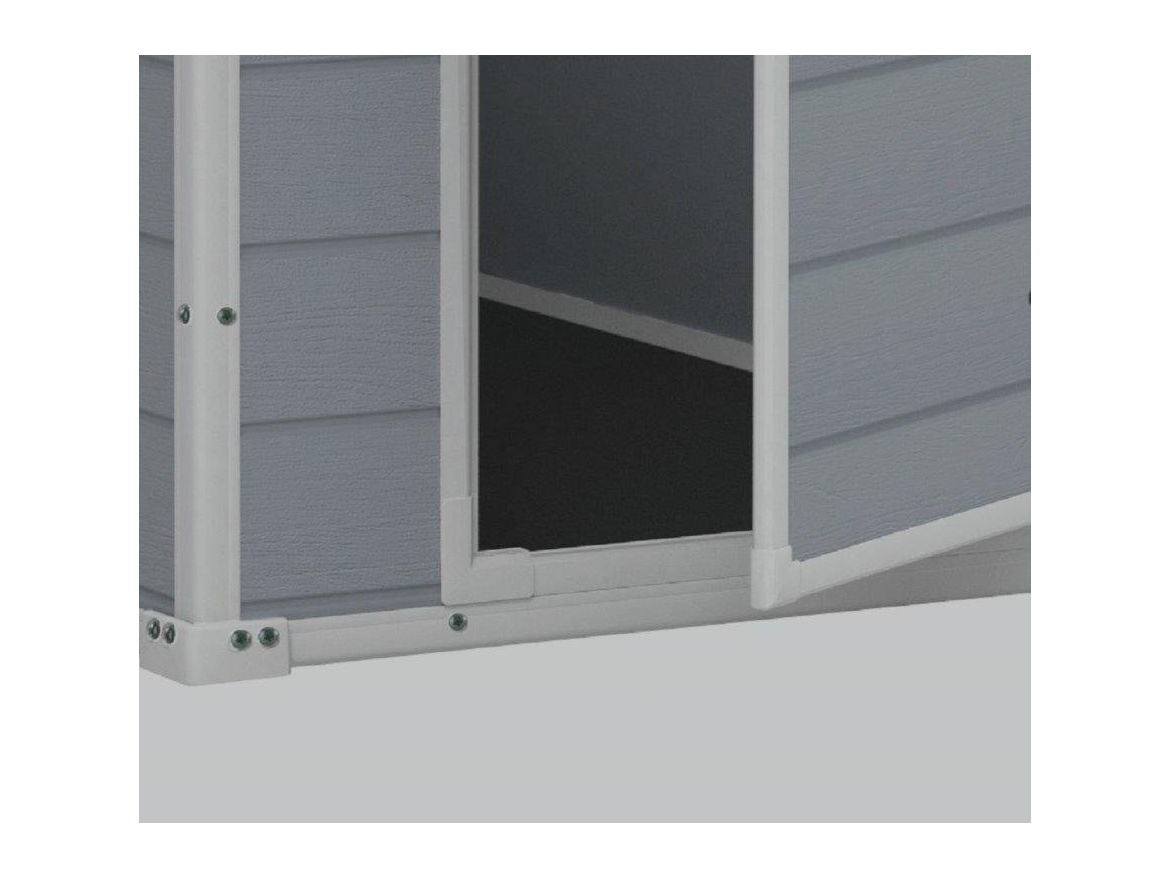 Plastový záhradný domček Keter MANOR 4 x 3 šedý, s podlahou