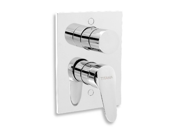 Novaservis Sprchová/vanová baterie Titania Iris, chrom, podomítková, bez příslušenství,  94450R,0
