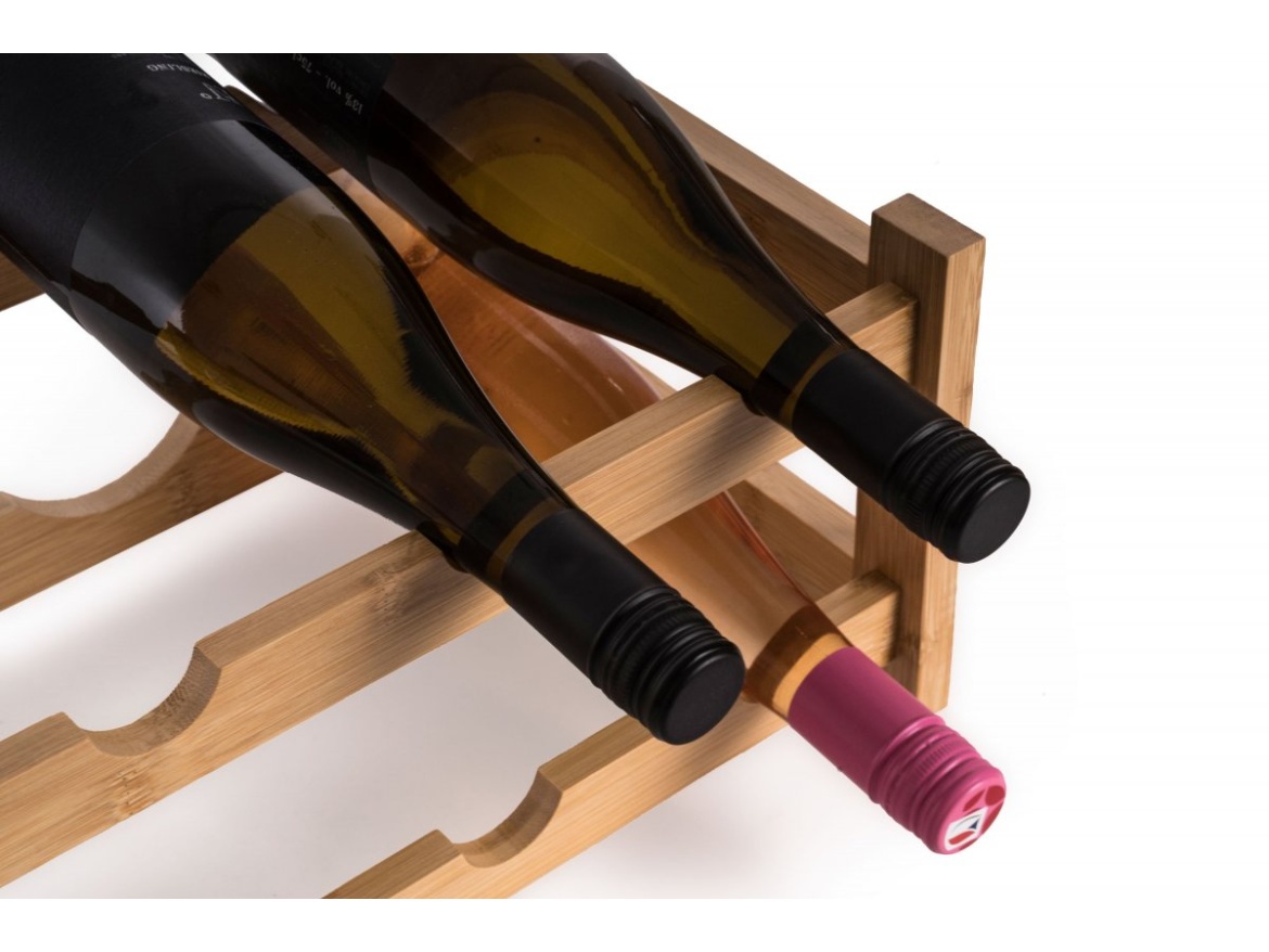 G21 Stojan na víno  na 8 lahví, bambusový