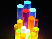 Fluorescentní extrudovaná plexi tyč Plexiglas Plexi Fluor XT