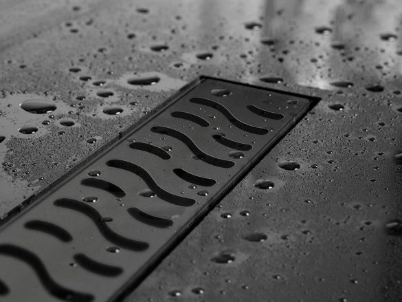 Žlab Chuděj LZB 40 Black (ke stěně)