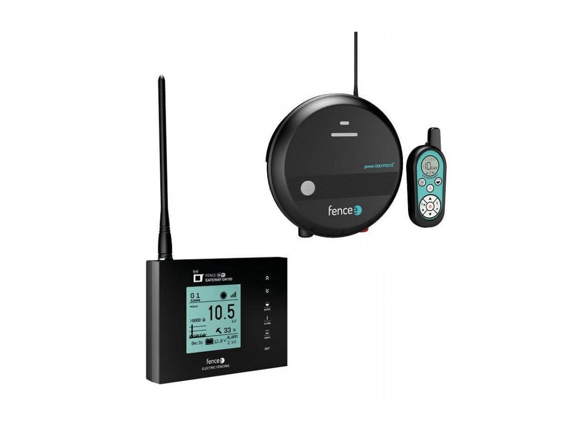 Scobax Set elektrického ohradníku chytrá farma - RF zdroj s ovladačem 1 J - centrální WiFi Gateway