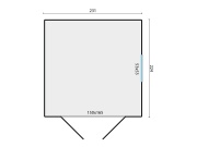 Fából készült kerti ház Tuindeco Hugo