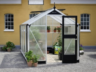 Hliníková konštrukcia – Juliana Compact 3,0 m x 2,2 m, alu / černá, polykarbonát 10 mm