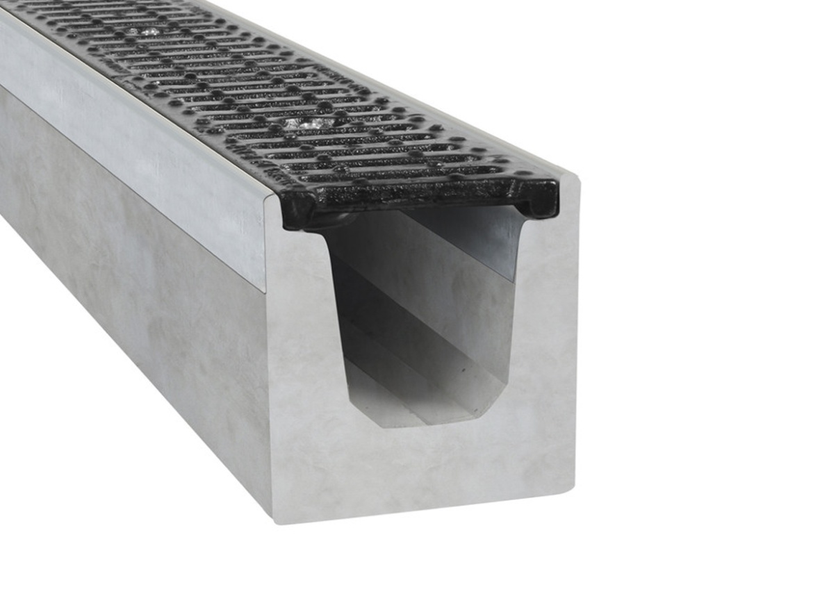 Betonový žlab s litinovou mříží Gutta C250