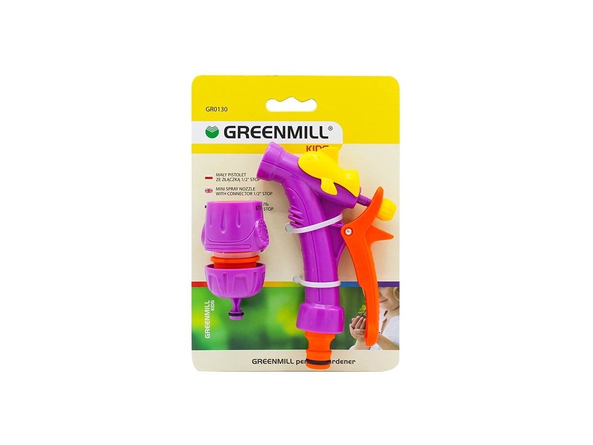Greenmill Dětská zavlažovací pistole se STOP konektorem GR0130