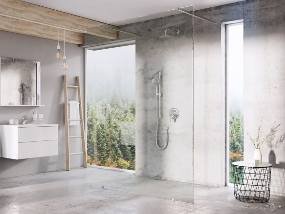 Ravak Walk-In Free Set 140, lesk+transparent