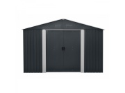 Zahradní domek kovový 3 x 3,7 m se sedlovou střechou antracit Riwall PRO RMSA 12x10 Anthracite