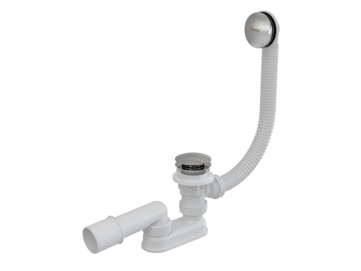 Ravak Vanový sifon ClickClack 57 K/K, chrom