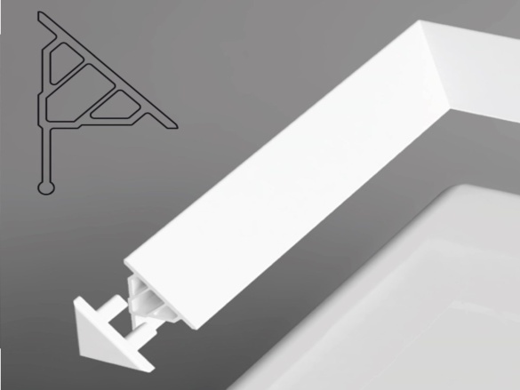 Ravak Krycí lišta 0,6/110, bílá