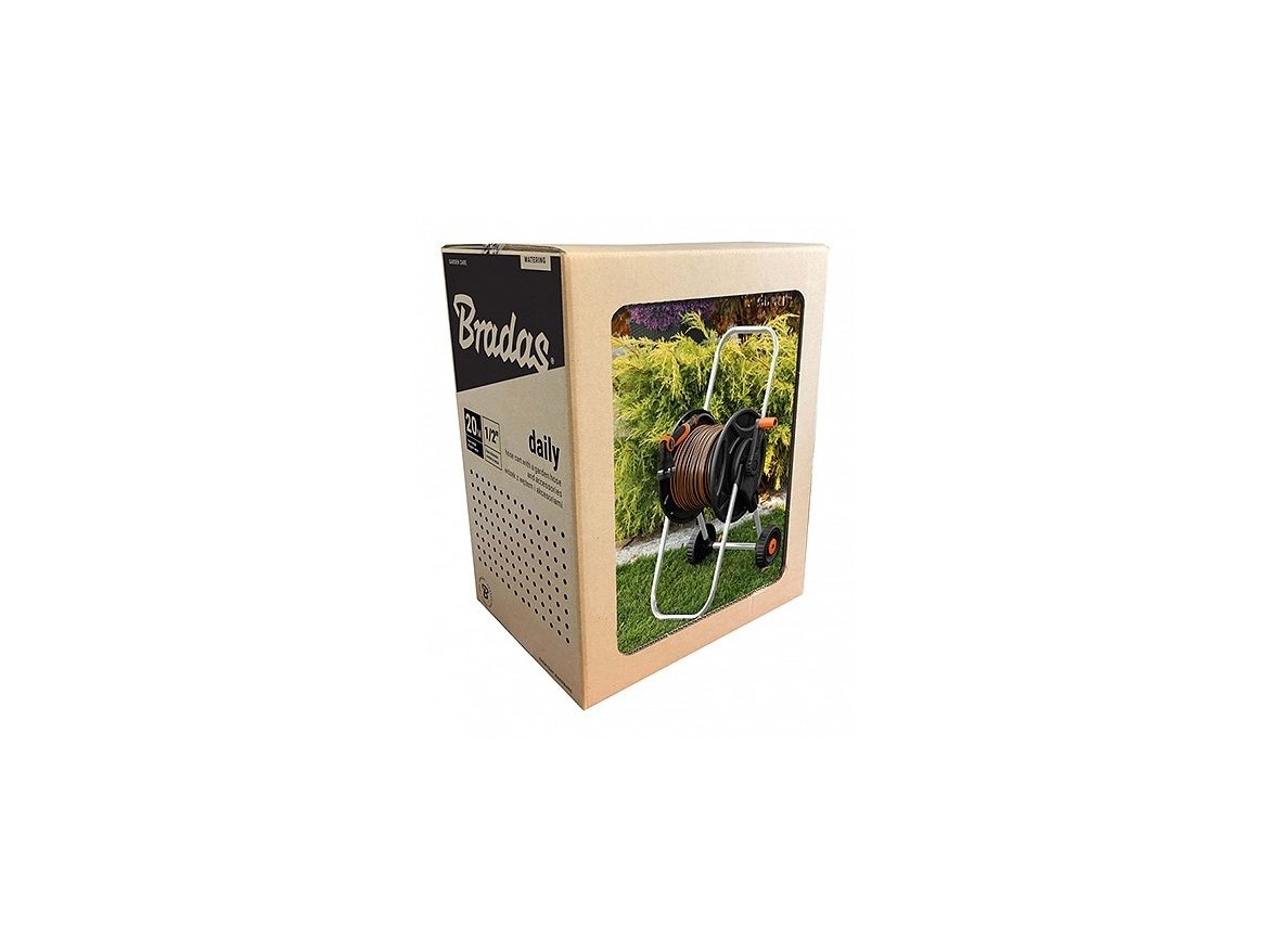 Bradas Zahradní hadice 20m 1/2 Black Line s vozíkem a příslušenstvím