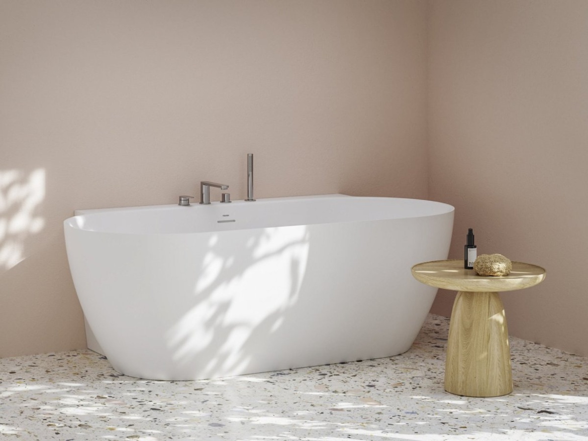 Ravak CR II 026.00CR Vanová stojánková 4-otvorová baterie se sprchovým setem, chrom