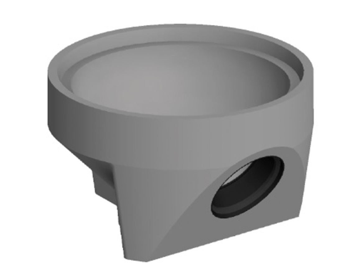 Spodní díl Kasi DN 450 (s vývodem)