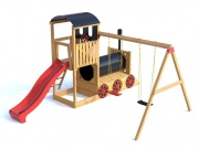 Gyermekeknek játszótér a kertben Česká Manufaktura Train