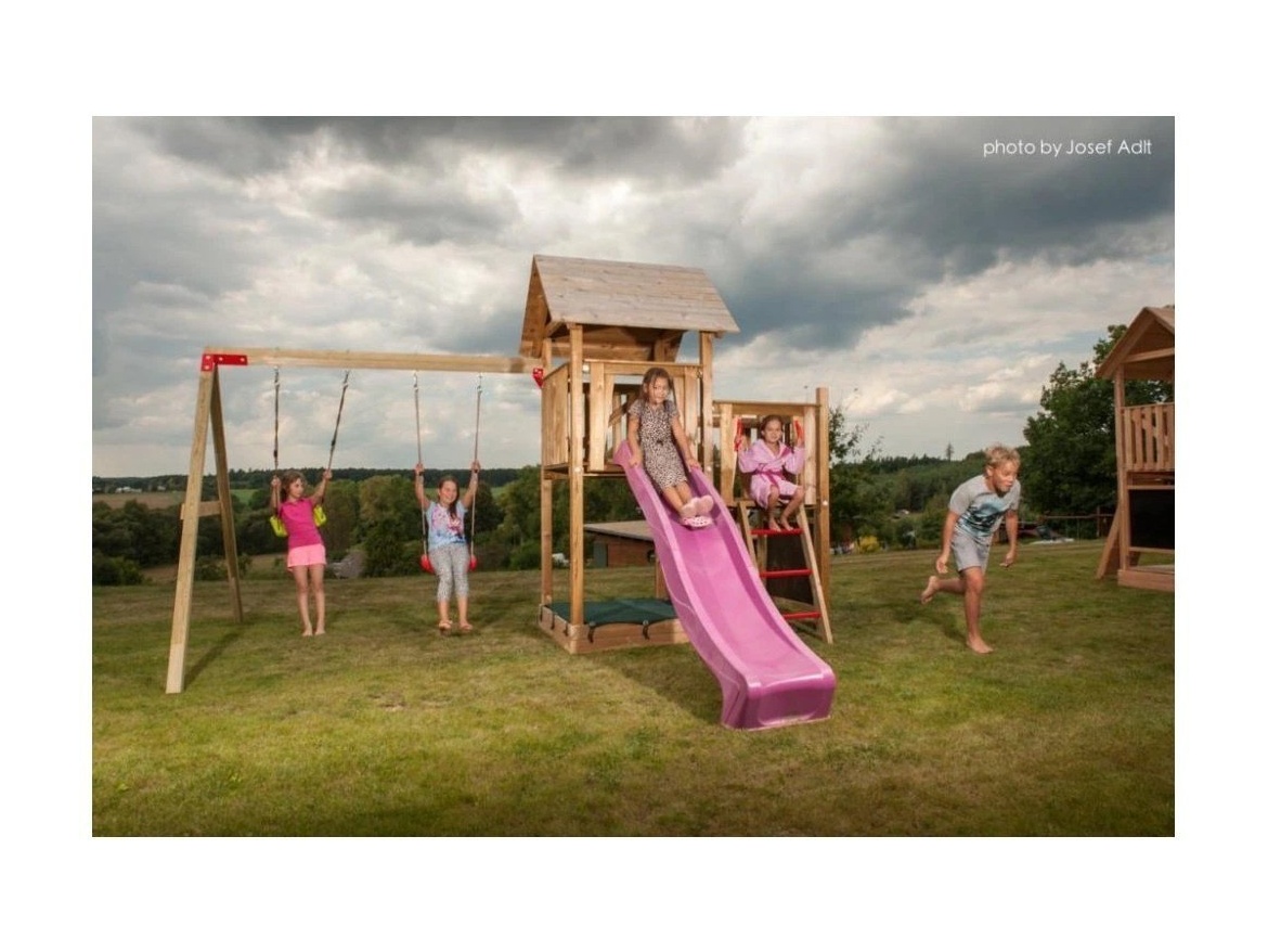 Detské ihrisko so šmykľavkou a hojdačkou Česká Manufaktura Matýsek