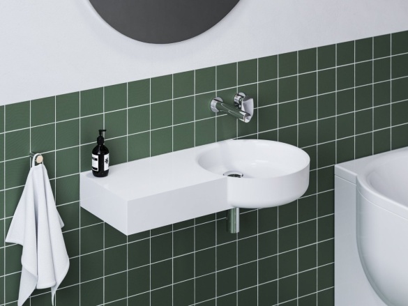 Ravak Umývadlo ARC 83/43 P, bez otvoru pre batériu, bez prepadu