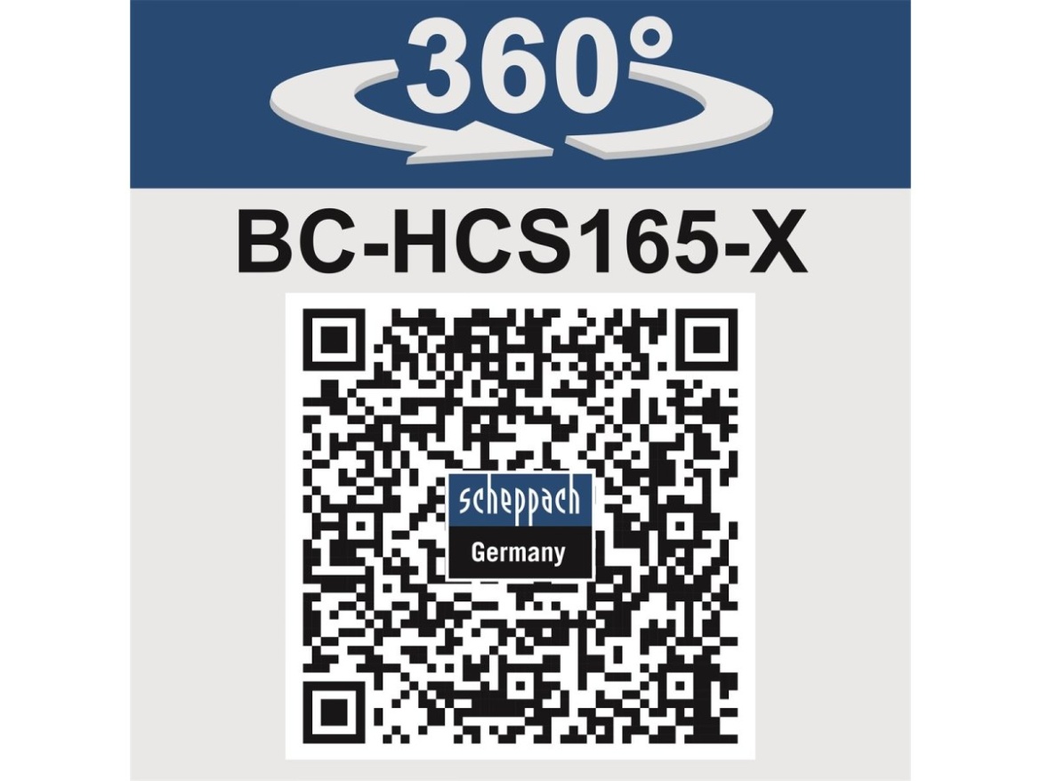 20 V IXES aku okružná píla (bez batérie a nabíjačky) Scheppach BC-HCS165-X