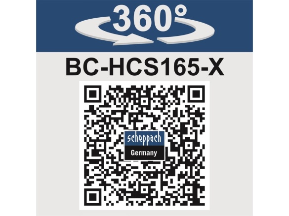 Aku 20 V IXES okružní pila (bez baterie a nabíječky) Scheppach BC-HCS165-X