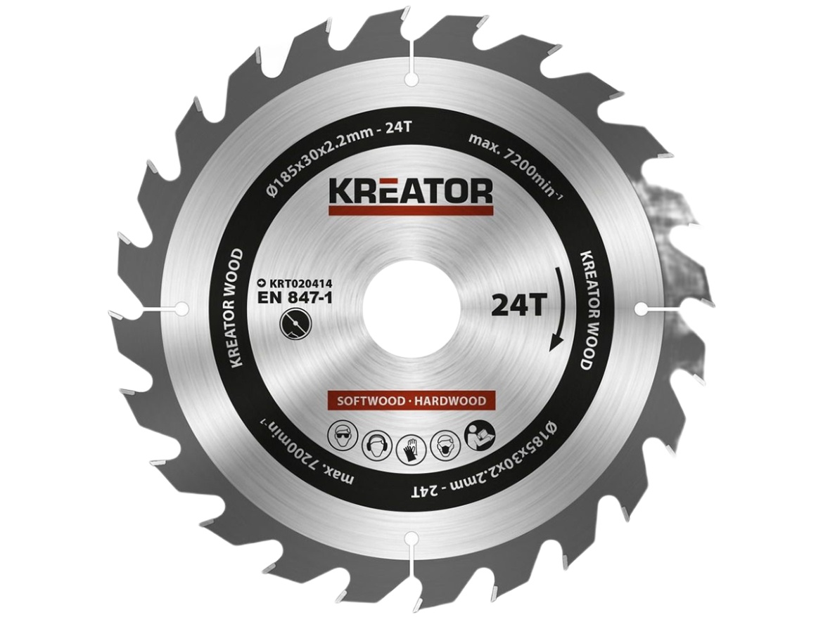 Kreator Pilový kotouč na dřevo 185mm