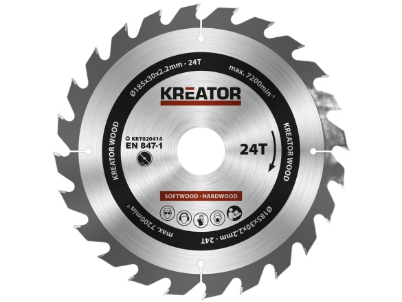 Kreator Pilový kotouč na dřevo 185mm