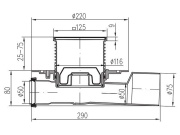Vpusť Chuděj Neptun PVP 50/75 (univerzální, průběžná)