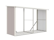 G21 Přístřešek na dřevo  WOH 682 - 302 x 119 cm, šedý