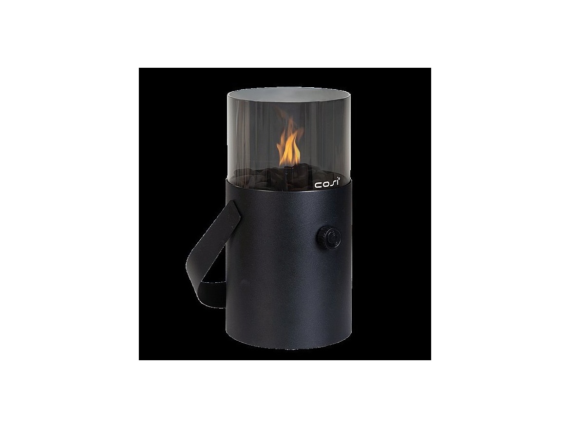 COSI Plynová lucerna - typ Cosiscoop Original - černá/kouřové sklo