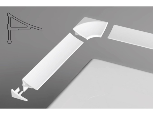 Ravak Krycí lišta 1,1/110, bílá