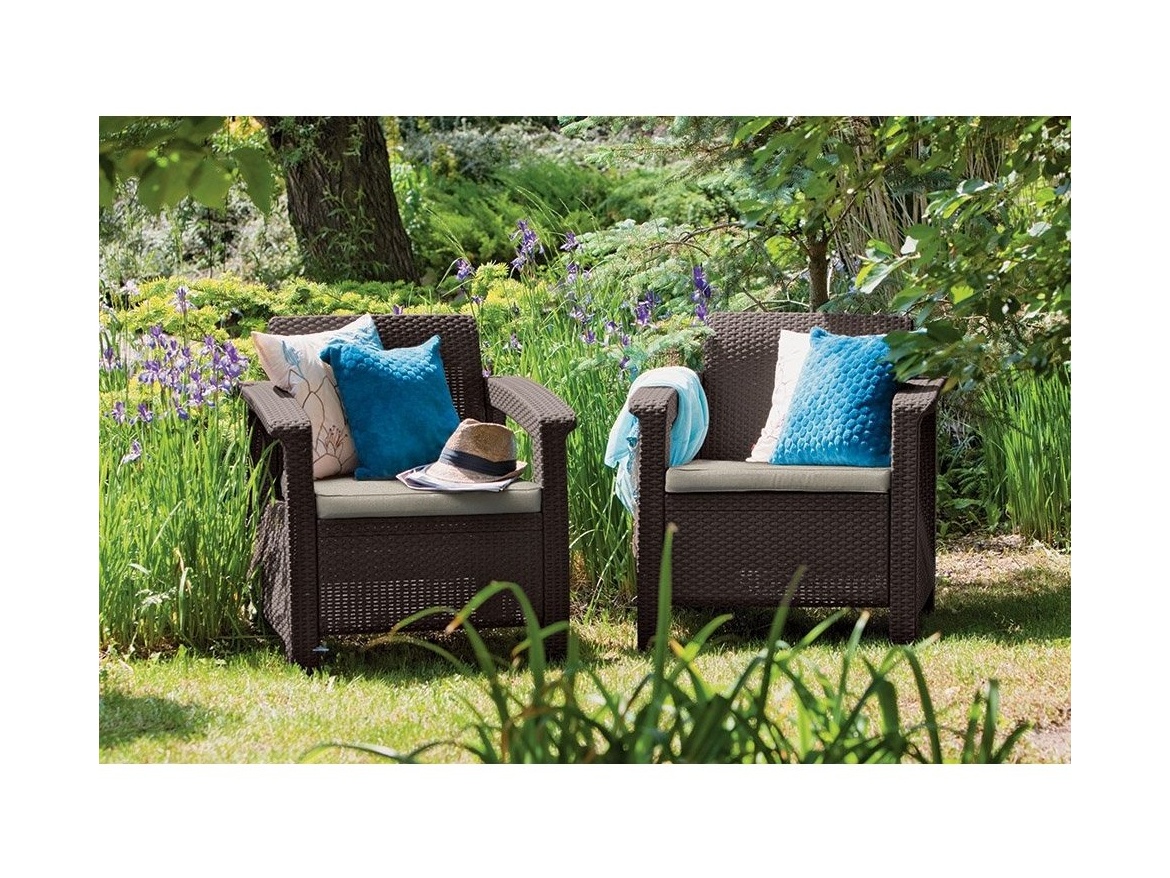 Keter Zahradní set Corfu II set - hnědá / béžová