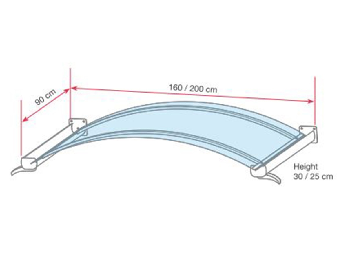 Vchodová strieška Gutta Guttavordach BV/B