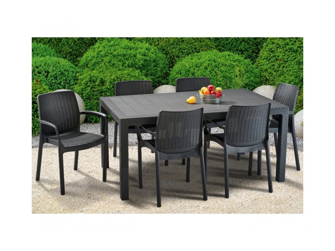 Keter Zahradní set BALI/MELODY 6+1 - grafit