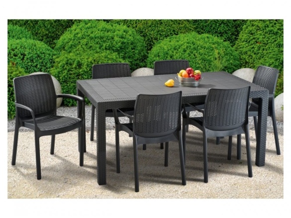 Keter Zahradní set BALI/MELODY 6+1 - grafit