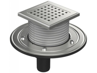 Technická sanita –  Chuděj PVSU 40 (univerzální) 125 x 125 mm, plast, Gate, K3, ano