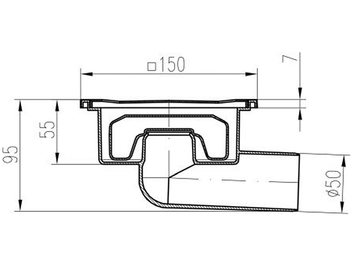 Vpusť Chuděj Neptun DN 50/95