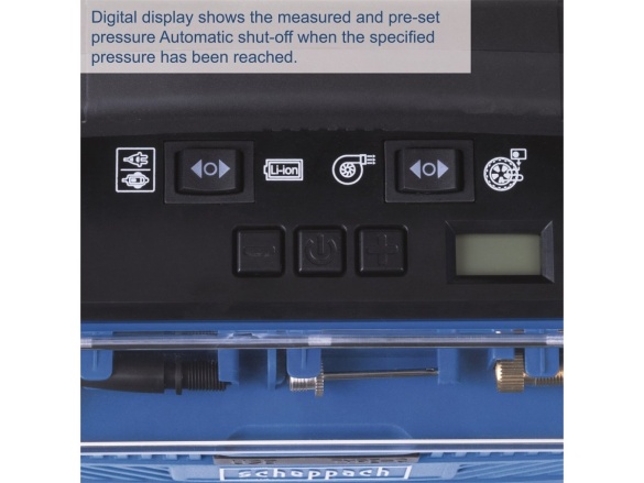 Hybridní kompresor (20 V IXES aku, 12 V, 230 V) Scheppach Air Force 6