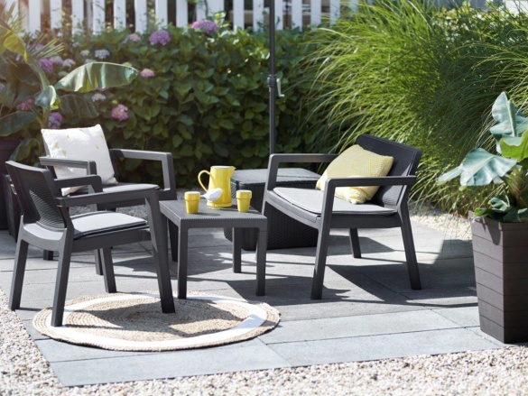 Záhradný nábytok Keter Sestava Emily Patio se sedáky