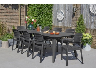 Kertek –  Keter Zahradní set LIMA/TISARA 8 + 1 - grafitový