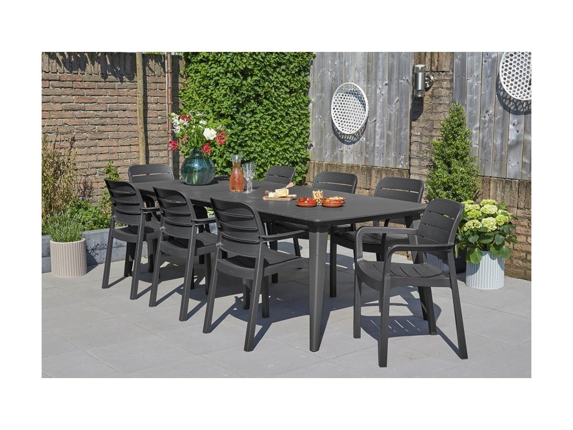 Keter Zahradní set LIMA/TISARA 8 + 1 - grafitový