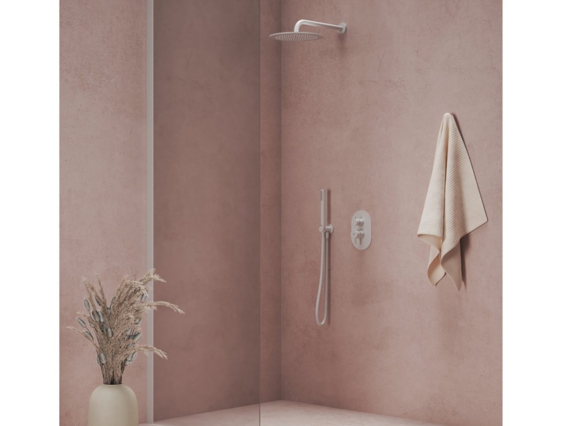 Ravak ES 065.60GLB.O2.RB07E Podomietková batéria 2-cestná pre R-box, zlato kefované